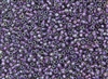 15/0 Toho Japanese Seed Beads - Purple Lined Crystal Luster #265