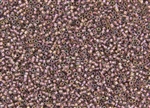 15/0 Toho Japanese Seed Beads - Rose Lined Crystal Rainbow #267