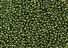 15/0 Toho Japanese Seed Beads - Green Fern Gold Luster #333