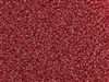 15/0 Toho Japanese Seed Beads - Cherry Red Lined Crystal #341