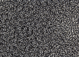 15/0 Toho Japanese Seed Beads - Black Lined Crystal Matte #344F