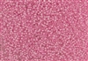 15/0 Toho Japanese Seed Beads - Cotton Candy Pink Lined Crystal #379