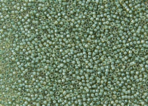 15/0 Toho Japanese Seed Beads - Teal Lined Topaz #380