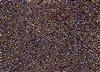 15/0 Toho Japanese Seed Beads - Black Lined Dark Ruby Luster #400