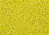 15/0 Toho Japanese Seed Beads - Yellow Opaque Rainbow #402