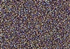 15/0 Toho Japanese Seed Beads - Brown Matte Opaque Rainbow #406F