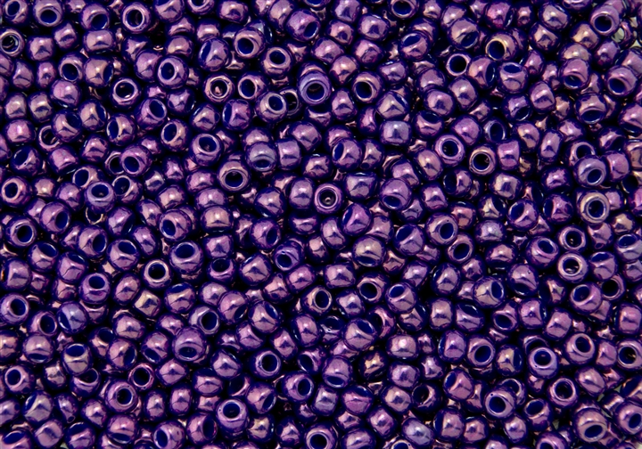 15/0 Toho Japanese Seed Beads - Deep Purple Metallic #461