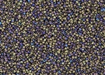 15/0 Toho Japanese Seed Beads - Brown Purple Iris Metallic Matte #615