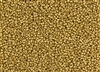 15/0 Toho Japanese Seed Beads - 24K Gold Plated Matte #712F