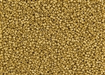 15/0 Toho Japanese Seed Beads - 24K Gold Plated Matte #712F