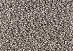 15/0 Toho Japanese Seed Beads - Sterling Silver Plated Metallic Matte #714F