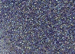 15/0 Toho Japanese Seed Beads - Dark Purple Lined Crystal Rainbow #774