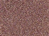 15/0 Toho Japanese Seed Beads - Red Terracotta Lined Crystal Rainbow #784