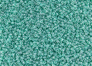 15/0 Toho Japanese Seed Beads - Sea Foam Green Ceylon Pearl #920