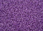 15/0 Toho Japanese Seed Beads - Purple Lined Crystal #935