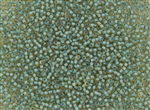 15/0 Toho Japanese Seed Beads - Sea Foam Lined Topaz #952