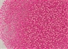 15/0 Toho Japanese Seed Beads - Luminous Neon Pink Lined Crystal #978