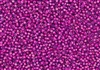 15/0 Toho Japanese Seed Beads - Dark Pink Lined Aqua #980