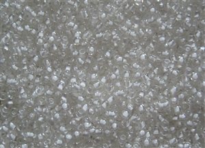 15/0 Toho Japanese Seed Beads - White Lined Crystal Transparent #981
