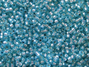 15/0 Toho Japanese Seed Beads - Aqua Opal Silver Lined #2117