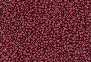 15/0 Toho Japanese Seed Beads - Semi Glazed Dark Red #2609F