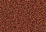 15/0 Toho Japanese Seed Beads - Semi Glazed Burnt Orange #2610F
