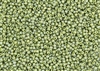 15/0 Toho Japanese Seed Beads - Semi Glazed Rainbow Honeydew #2632F