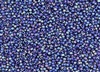 15/0 Toho Japanese Seed Beads - Semi Glazed Rainbow Navy Blue #2637F