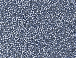 15/0 Toho Japanese Seed Beads - PermaFinish Sapphire Opal Silver Lined #PF2102