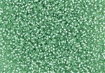 15/0 Toho Japanese Seed Beads - PermaFinish Lime Opal Silver Lined #PF2103