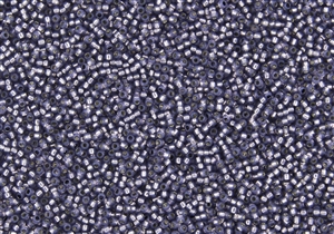 15/0 Toho Japanese Seed Beads - PermaFinish Lilac Opal Silver Lined #PF2124