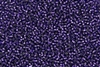 15/0 Toho Japanese Seed Beads - PermaFinish Purple Poppy Silver Lined Square Hole #PF2225SH