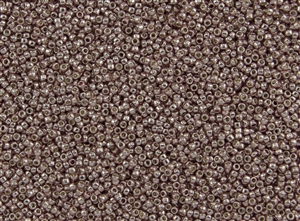 15/0 Toho Japanese Seed Beads - PermaFinish Subtle Pink Metallic #PF552
