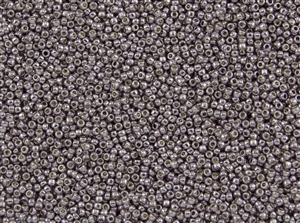 15/0 Toho Japanese Seed Beads - PermaFinish Lavender Metallic #PF554