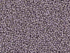 15/0 Toho Japanese Seed Beads - PermaFinish Lavender Metallic Matte #PF554F