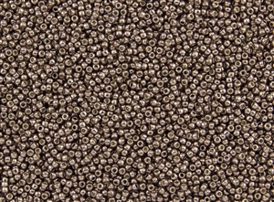 15/0 Toho Japanese Seed Beads - PermaFinish Mauve Metallic #PF556