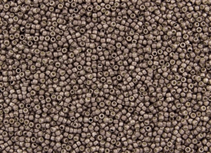 15/0 Toho Japanese Seed Beads - PermaFinish Mauve Metallic Matte #PF556F