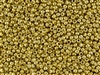 15/0 Toho Japanese Seed Beads - PermaFinish Gold Metallic #PF557