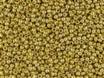 15/0 Toho Japanese Seed Beads - PermaFinish Gold Metallic #PF557