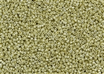15/0 Toho Japanese Seed Beads - PermaFinish Yellow Gold Metallic #PF559