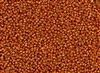 15/0 Toho Japanese Seed Beads - PermaFinish Burnt Orange Metallic #PF562