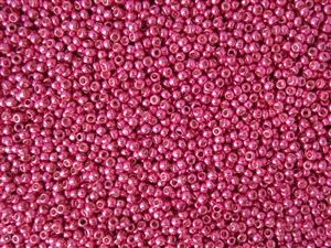 15/0 Toho Japanese Seed Beads - PermaFinish Hot Pink Metallic #PF563