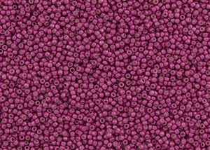 15/0 Toho Japanese Seed Beads - PermaFinish Hot Pink Metallic Matte #PF563F