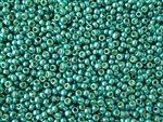 15/0 Toho Japanese Seed Beads - PermaFinish Turquoise Metallic #PF569