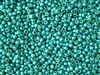 15/0 Toho Japanese Seed Beads - PermaFinish Turquoise Metallic Matte #PF569F