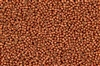15/0 Toho Japanese Seed Beads - PermaFinish Burnt Copper Metallic Matte #PF573F