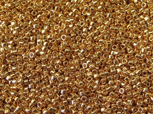 Toho Treasures Cylinder Beads - 24K Gold Plated Metallic #712