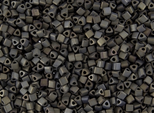 8/0 Triangle Toho Seed Beads - Iris Brown Metallic Matte #83F