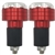 Sixty61 Chrome Red Bar Ends