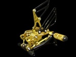 gold adjustable racing rearsets Kawasaki ZX10 R